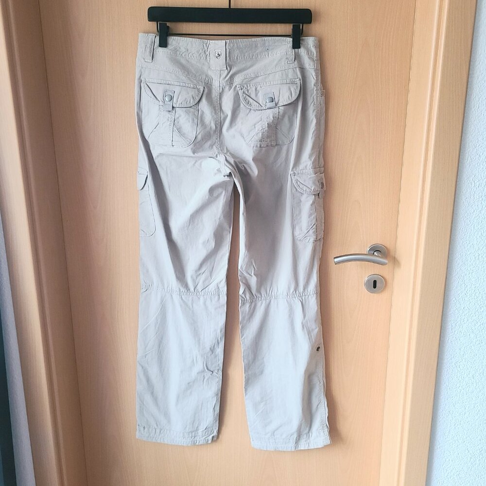 Kuhl Splash Tan Cargo Hiking Pants Roll Up Hem Ankle Women's Size 8 Regular - Picture 7 of 15
